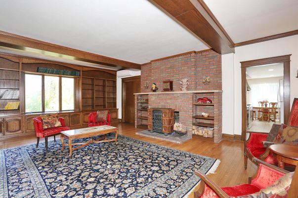 Fireplace, Interior, Living room, Stone Walls, Wood Texture Flooring