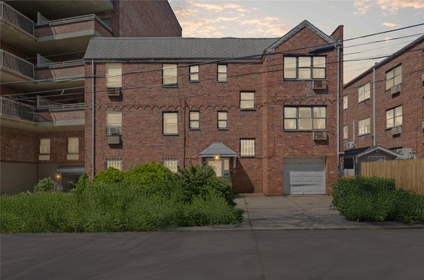 Attached, Exterior, Facade, Brick Facade, Condo Building