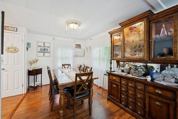 Dining room, Interior, Wood Texture Flooring