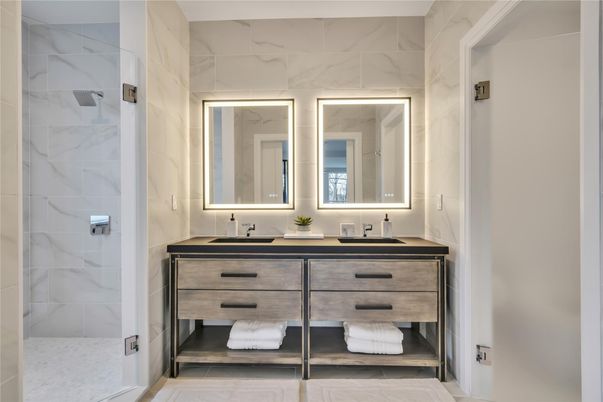 Bathroom, Interior, Marble Walls