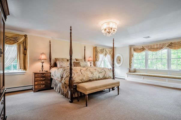 Bedroom, Chandelier, Interior