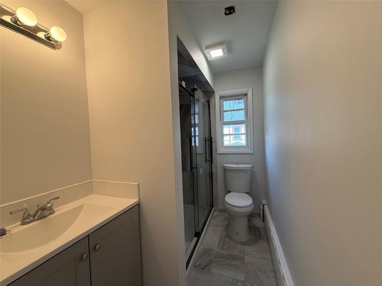 Bathroom, Glass Shower, Interior, Marble