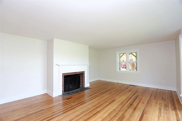 Empty room, Fireplace, Interior, Wood Texture Flooring