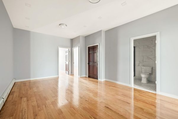 Bathroom, Empty room, Interior, Wood Texture Flooring