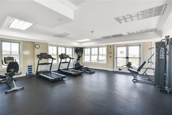 Fitness Equipment, Gym, Interior, Recessed Lighting