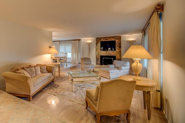 Fireplace, Interior, Living room, Stone Walls, Wood Texture Flooring
