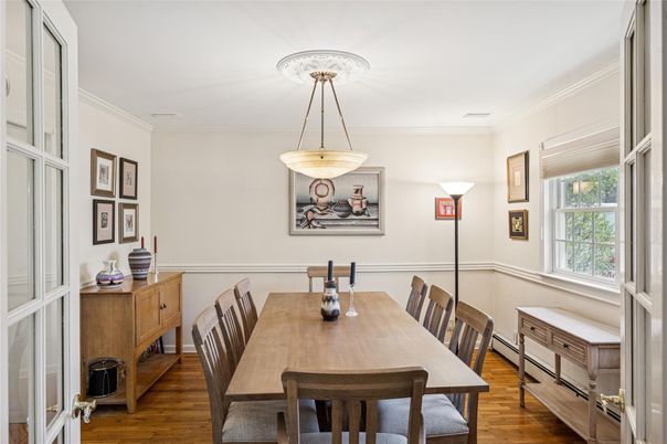 Dining room, Interior, Wood Texture Flooring