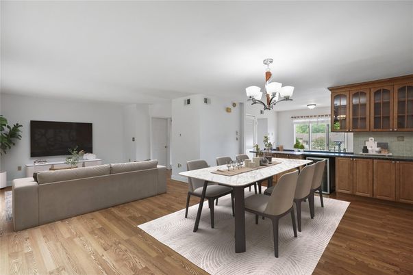 Chandelier, Dining room, Interior, Living room, Wood Texture Flooring