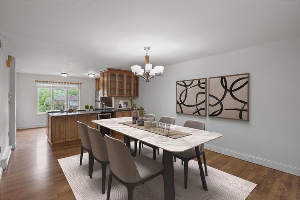 Chandelier, Dining room, Interior, Kitchen, Wood Texture Flooring