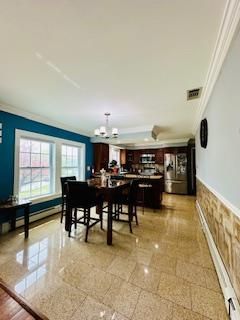 Chandelier, Dining room, Interior, Kitchen