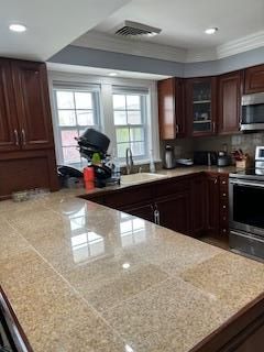 Interior, Kitchen, Recessed Lighting, Stainless Steel Appliances