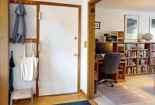 Home Office, Interior, Wood Texture Flooring