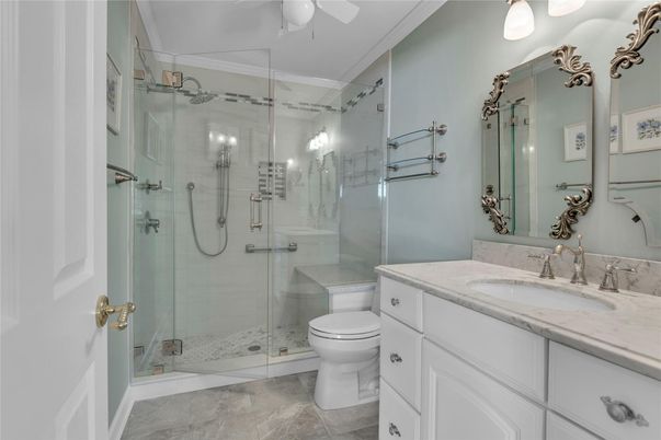Bathroom, Glass Shower, Interior
