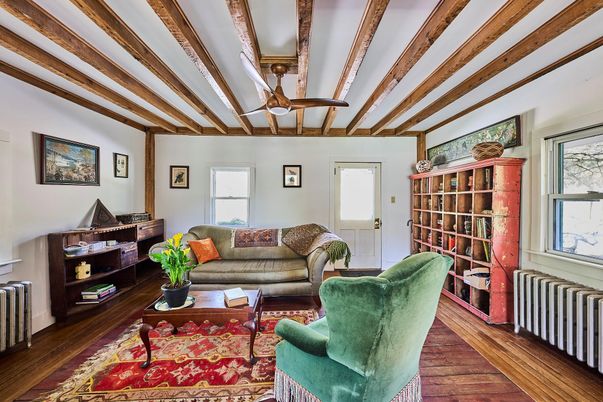 Interior, Living room, Piano, Wooden Beams, Wood Texture Flooring