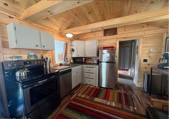 Interior, Kitchen, Wooden Beams, Wooden Ceilings, Wood Texture Flooring, Wooden Walls