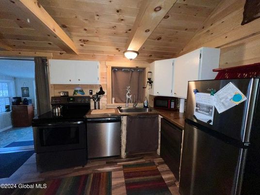 Interior, Kitchen, Stainless Steel Appliances, Wooden Beams, Wooden Ceilings
