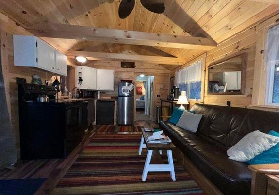 Interior, Kitchen, Living room, Stainless Steel Appliances, Wooden Beams, Wooden Ceilings, Wood Texture Flooring, Wooden Walls