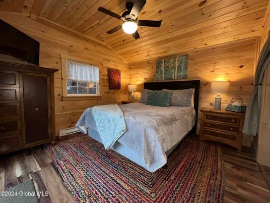 Bedroom, Interior, Wooden Ceilings, Wood Texture Flooring, Wooden Walls