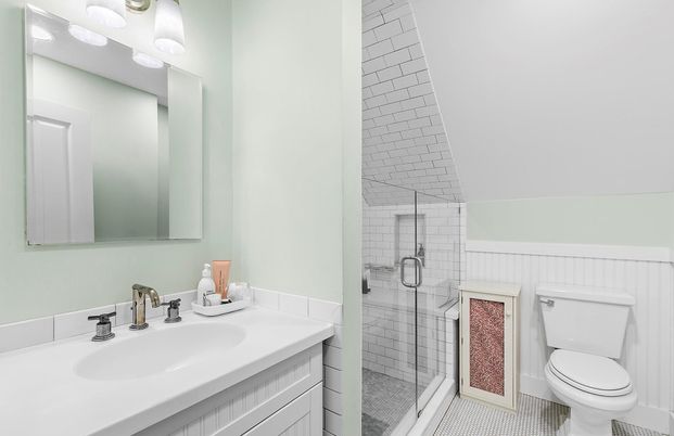 Bathroom, Glass Shower, Interior