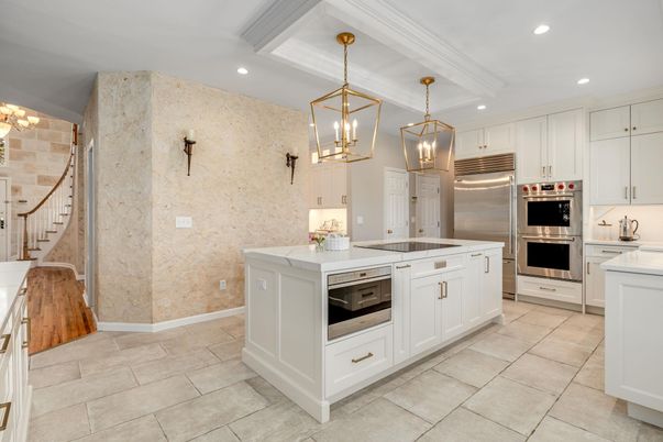 Interior, Kitchen, Pendant Lights, Recessed Lighting, Stainless Steel Appliances