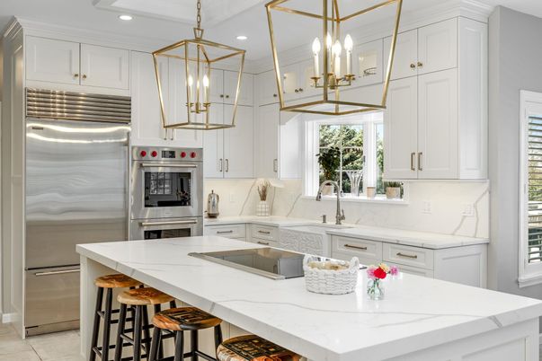 Interior, Kitchen, Pendant Lights, Recessed Lighting, Stainless Steel Appliances