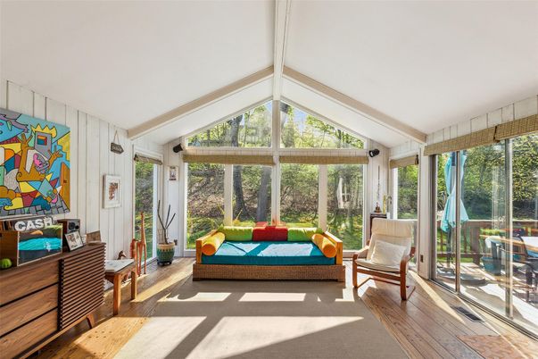 Interior, Sun Room, Wood Texture Flooring