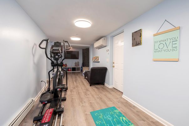 Fitness Equipment, Interior, Wood Texture Flooring