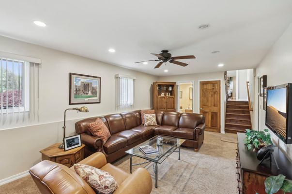 Interior, Living room, Recessed Lighting