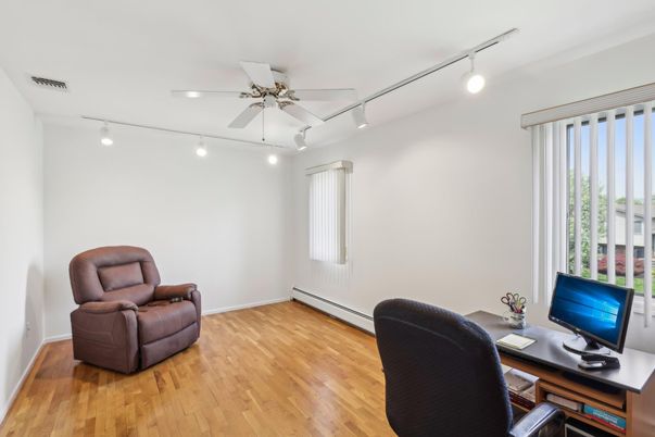 Home Office, Interior, Wood Texture Flooring