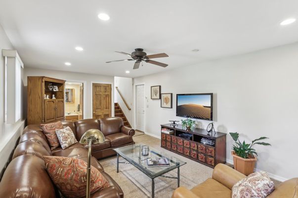 Interior, Living room, Recessed Lighting