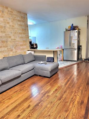 Interior, Kitchen, Living room, Stone Walls, Wood Texture Flooring