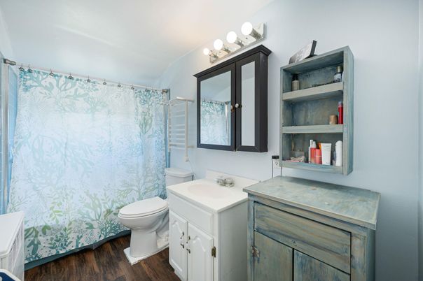 Bathroom, Interior, Wood Texture Flooring