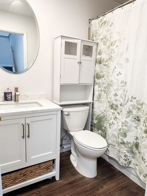 Bathroom, Interior, Wood Texture Flooring