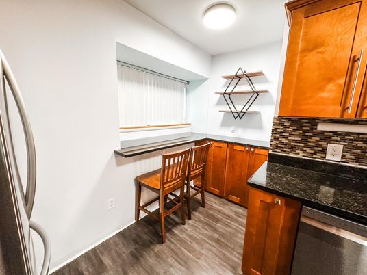 Interior, Kitchen, Wood Texture Flooring