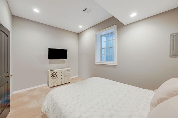 Bedroom, Interior, Recessed Lighting