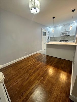 Interior, Kitchen, Pendant Lights, Wood Texture Flooring