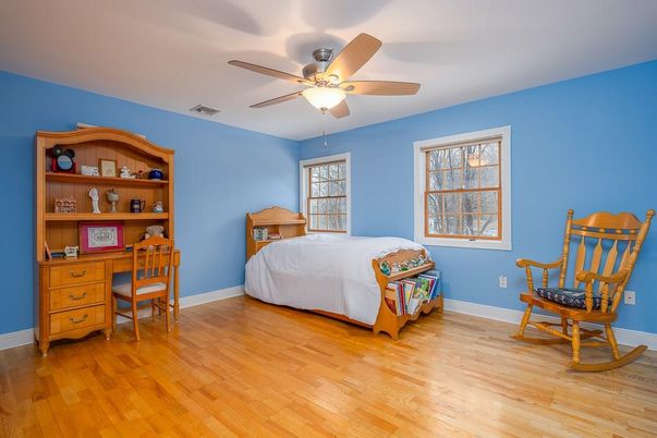 Bedroom, Home Office, Interior, Wood Texture Flooring