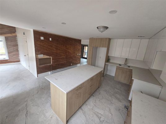 Interior, Kitchen, Marble, Wooden Walls