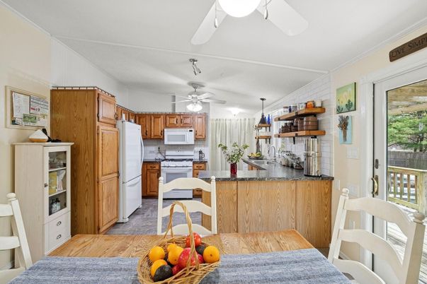 Interior, Kitchen, Wood Texture Flooring