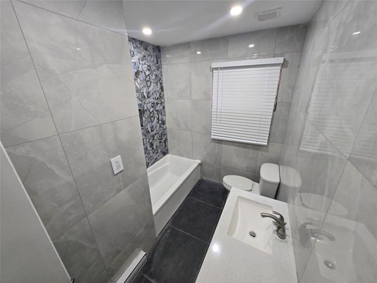 Bathroom, Interior, Marble Walls, Recessed Lighting
