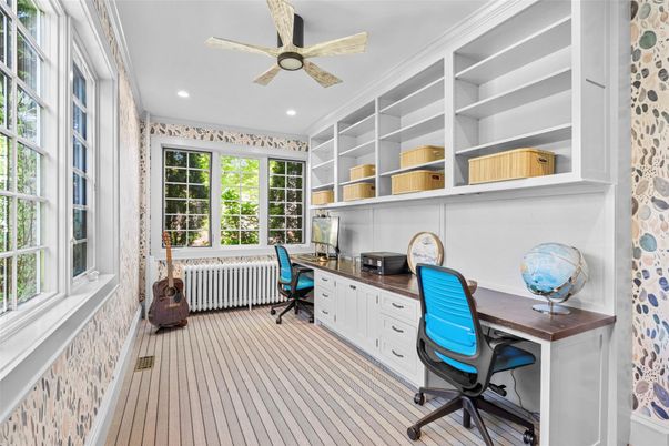 Home Office, Interior, Recessed Lighting
