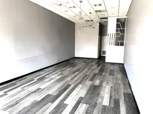 Empty room, Interior, Pendant Lights, Wood Texture Flooring
