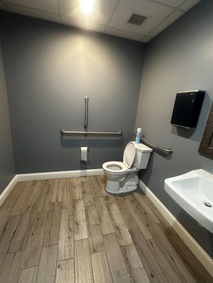 Bathroom, Interior, Wood Texture Flooring