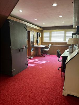 Home Office, Interior, Recessed Lighting