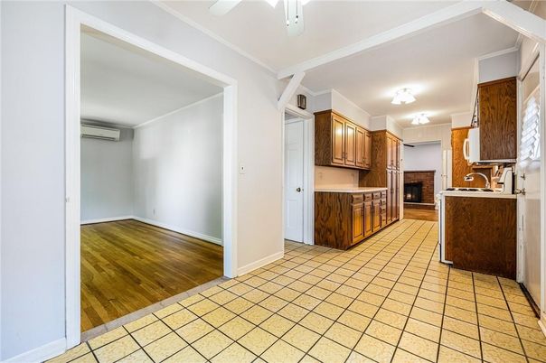 Interior, Kitchen, Wood Texture Flooring