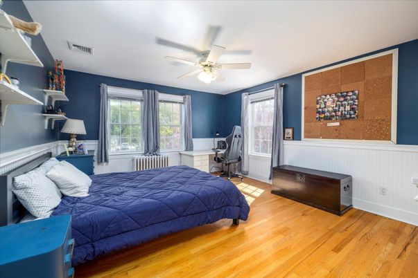 Bedroom, Home Office, Interior, Wood Texture Flooring