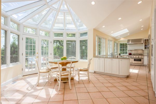 Dining room, Glass Ceilings, Interior, Kitchen, Recessed Lighting, Stainless Steel Appliances, Sun Room
