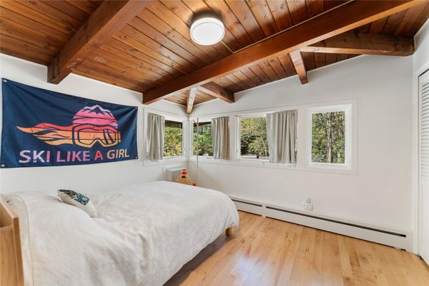 Bedroom, Interior, Wooden Beams, Wooden Ceilings, Wood Texture Flooring