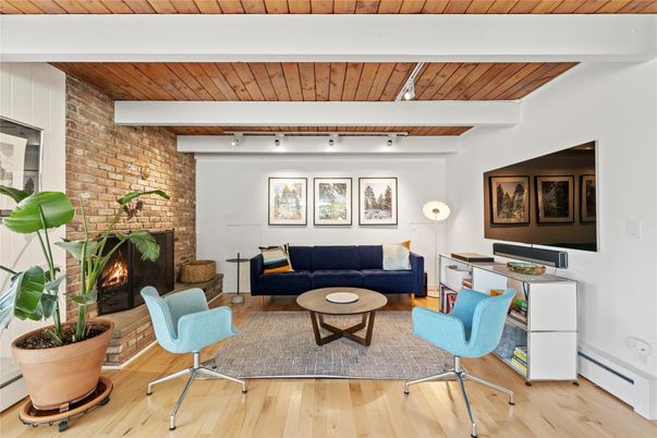 Fireplace, Interior, Living room, Stone Walls, Wooden Beams, Wooden Ceilings, Wood Texture Flooring