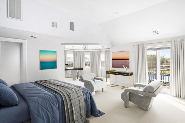 Bedroom, Interior, Recessed Lighting